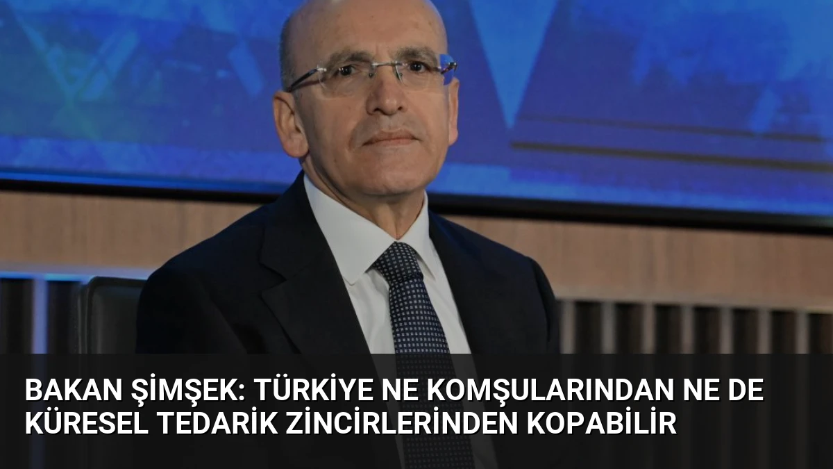Bakan Şimşek: Türkiye ne komşularından ne de küresel tedarik zincirlerinden kopabilir