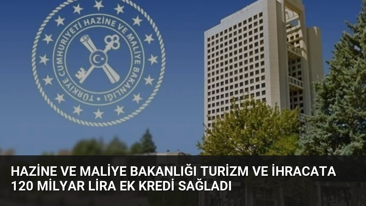 Hazine ve Maliye Bakanlığı Turizm ve İhracata 120 Milyar Lira Ek Kredi Sağladı