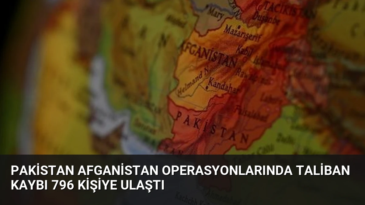 Pakistan Afganistan Operasyonlarında Taliban Kaybı 796 Kişiye Ulaştı