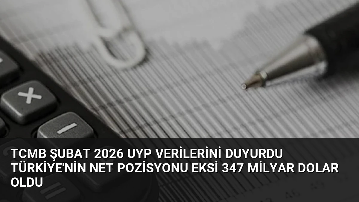 TCMB Şubat 2026 UYP Verilerini Duyurdu Türkiye’nin Net Pozisyonu Eksi 347 Milyar Dolar Oldu