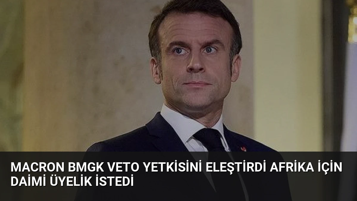 Macron BMGK Veto Yetkisini Eleştirdi Afrika İçin Daimi Üyelik İstedi