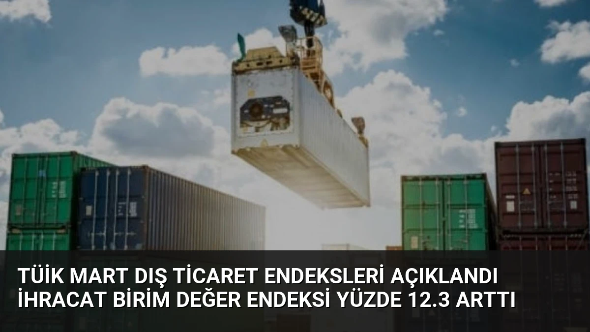 TÜİK Mart Dış Ticaret Endeksleri Açıklandı İhracat Birim Değer Endeksi Yüzde 12.3 Arttı