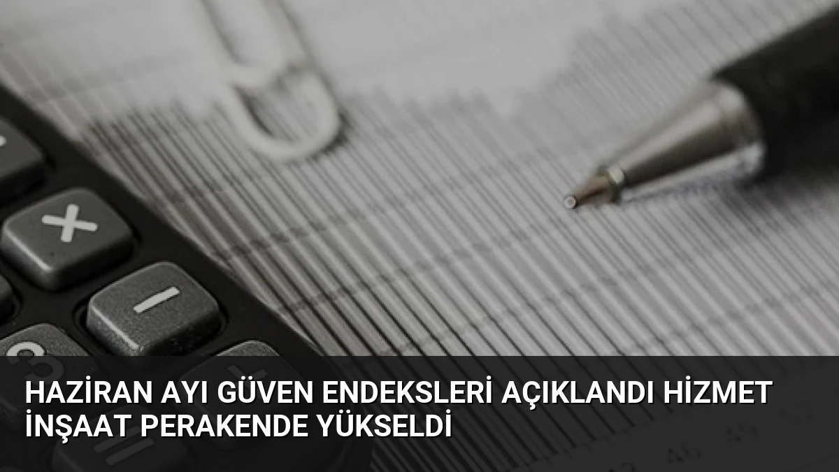 Haziran Ayı Güven Endeksleri Açıklandı Hizmet İnşaat Perakende Yükseldi