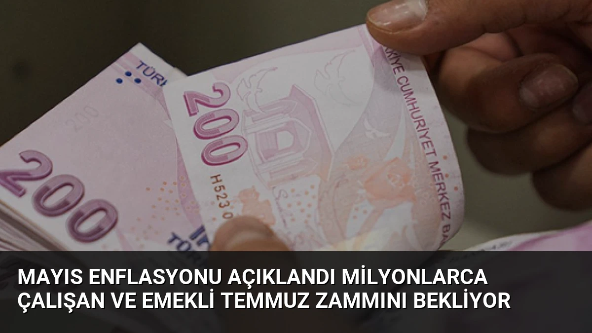 Mayıs Enflasyonu Açıklandı Milyonlarca Çalışan ve Emekli Temmuz Zammını Bekliyor