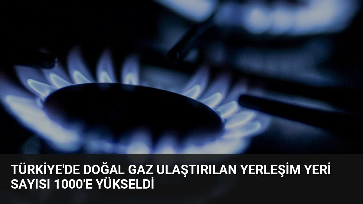 Türkiye’de Doğal Gaz Ulaştırılan Yerleşim Yeri Sayısı 1000’e Yükseldi